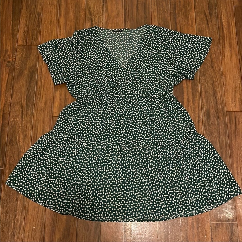 SHEIN Green Polka Dot Dress. 4X